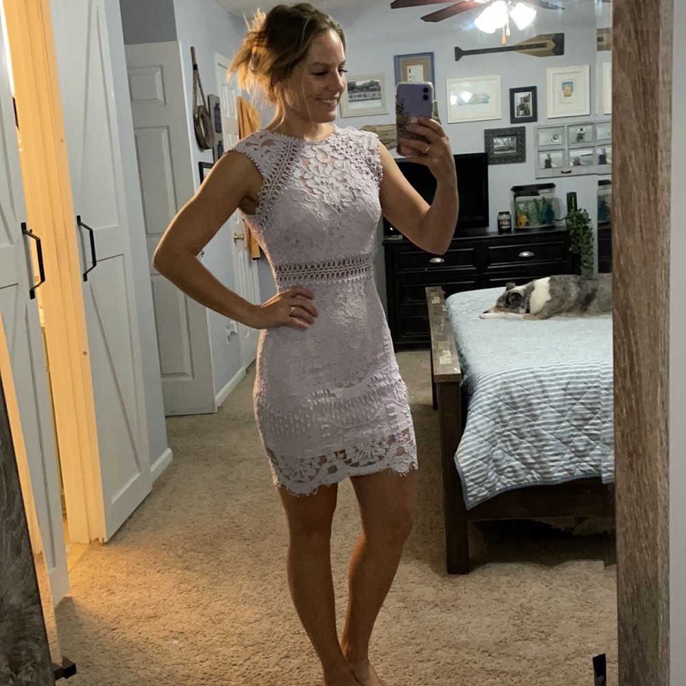Lavender lace dress size small